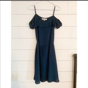 LOFT like new Tie waist, off the shoulder dress